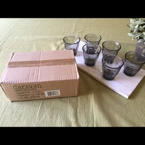 Bistro Style Glasses or votive candle holder set of 6